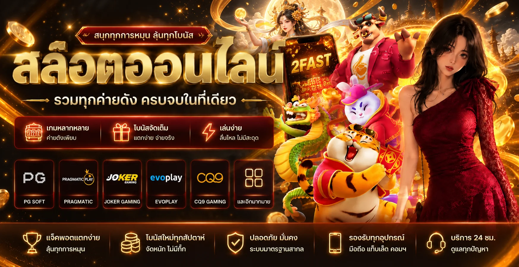 รวมค่ายเกมสล็อตออนไลน์ 2FAST